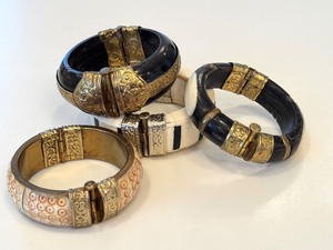 lot 243A image: Four Bohemian Style Vintage Bracelets