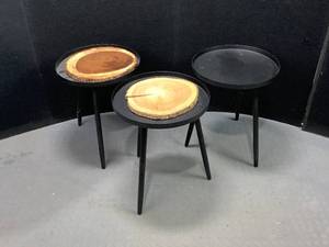 lot 112 image: Metal Side Tables