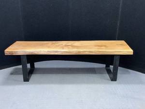 lot 122 image: Live Edge Bench