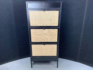 lot 126 image: Rattan Shoe Cabinet