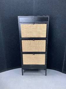 lot 127 image: Rattan Shoe Cabinet
