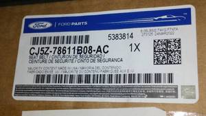 Seat Belt Retractor Pretensioner 2013-2017 Ford Escape