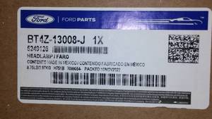 Headlamp Assembly Without Bulbs 2011-2014 Ford Edge