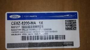 Ford CE8Z-8200-MA Grille - Radiator 2012-2013 Ford Fiesta