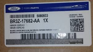 Mirror Assembly - Rear View Outer 2011-2012 Ford Mustang