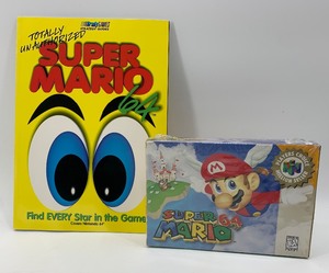 Vintage 1996 NINTENDO Super Mario 64 Game with Strategy Guide