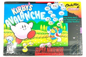 Vintage SUPER NINTENDO KIRBYS AVALANCHE 92 Game - NIB
