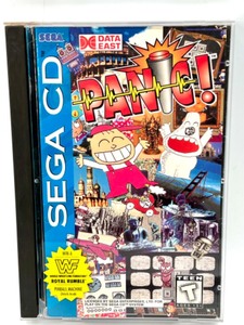 Vintage SEGA CD Game with Case & Manual PANIC 94 DATA EAST