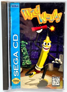 Vintage SEGA CD Game with Case & Manual WILD WOODY 95