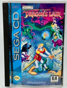 Vintage SEGA CD Game with Case & Manual DRAGONS LAIR 93 READY SOFT