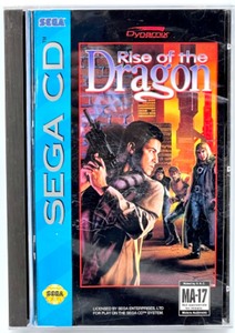 Vintage SEGA CD Game with Case & Manual RISE OF THE DRAGON 94 DYNAMIX