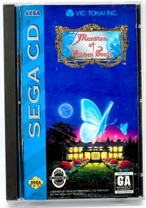 Vintage SEGA CD Game with Case & Manual MANSION OF HIDDEN SOULS 94 VIC TOKAI INC.