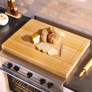 Noodle Bar Bamboo Stove CoverCutting Board 30x22