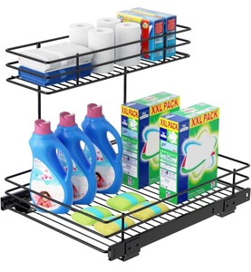 2-Tier Pull Out Cabinet Organizer Shelf