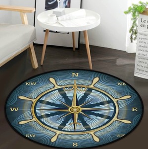 Blue Compass Non-Slip Area Rug 3