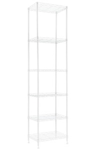 6 Wire Steel Storage Shelving 63Hx16.8Wx11.7D
