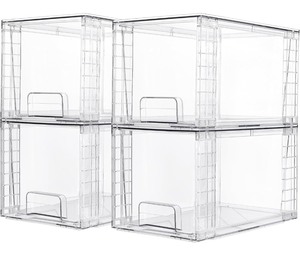 Vtopmart 4-Pack Stackable Storage Drawers