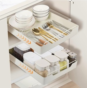 Pullout Cabinet Organizer Shelf 11.8Wx16.9Dx2.8H