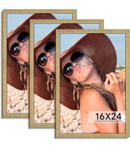 Set of 3 Gold Frames 16x24