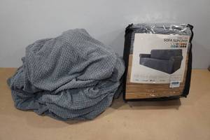 2 Hight Stretch Couch Covers -Light Gray