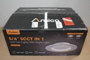 Amico 24-Pack 6 LED Can Lights with Night Light