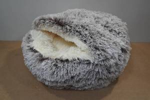Faux Fur Calming Cat Bed Cave