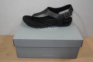 Vionic Womens Leather T-Strap Terra Sandals -Size 9.5