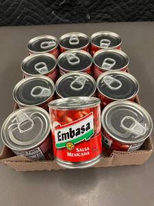 Bulk Pack of 12 Embasa Mexican Salsa - 7 oz Cans