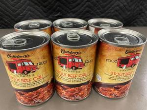 6 Cans of Castleberrys Stout Beef Chili - Best by October 2027
