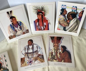 lot 12 image: Group of Winold Reiss Prints for the Great Northern RR  Lot #2