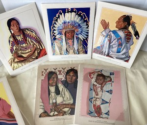 lot 13 image: Group of Winold Reiss Prints for the Great Northern RR  Lot #3