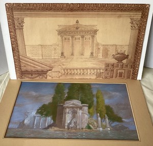 lot 44 image: Group of 3 Architectural Drawings