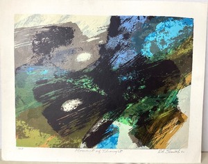 lot 50 image: Mid Century Abstract Serigraph