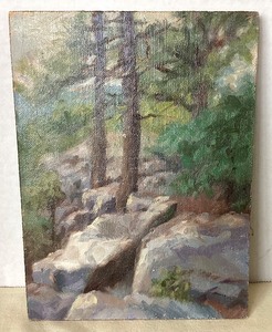 lot 51 image: Small Landscape Painting