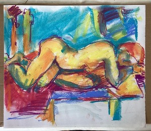 lot 61 image: Colorful Nude Pastel