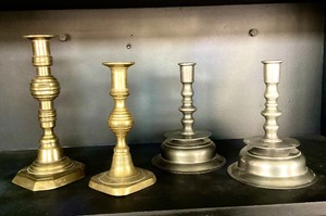 lot 69 image: Group of Antique Candlesticks