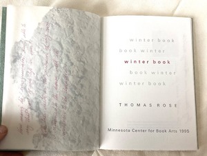 lot 77 image: Winter Book by Thomas Rose