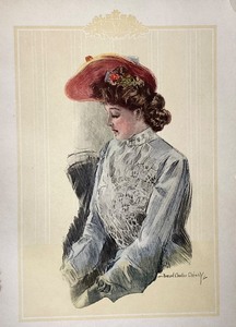 lot 97 image: Group of Vintage Pretty Women Prints