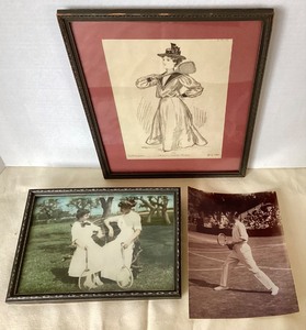lot 100 image: Group of Vintage Sports Photos and Prints