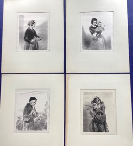 lot 104 image: Group of Antique Gavarni Lithographs
