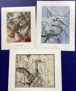 lot 106 image: Group of Bird Prints