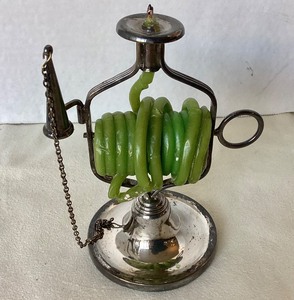 lot 134 image: Antique Wax Jack Chamberstick