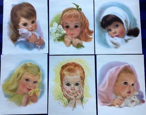 lot 142 image: Group of Vintage Northern Paper Mills (Adorable Children) Prints