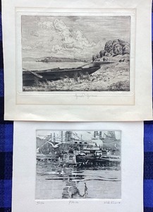 lot 146 image: Group of Landscape Etchings
