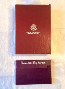 lot 217 image: 1987-1988 Proof and Prestige Sets