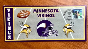 lot 226 image: Minnesota Vikings   Monday Night Football 1st Day Cover