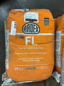 lot 70 image: 2 - 25 LB Bags Ardex FL Grout Gunmetal