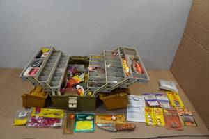 Tackle Box with Large Assortment of Fishing Tackle