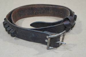 Leather Belt with Ammo Loops