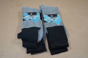 2 2-Packs Wear Proof Mens Cushioned Crew Socks -Size 10-13